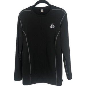 𝅺silk World black long sleeve tee, size large